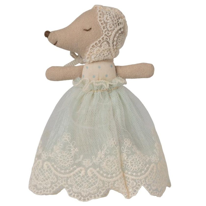 Baby mouse in gown - Mint