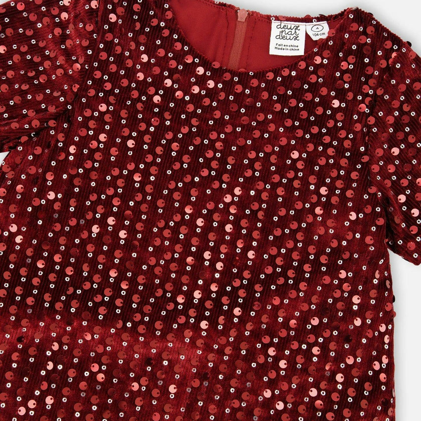 Velvet Short Sleeve Dress