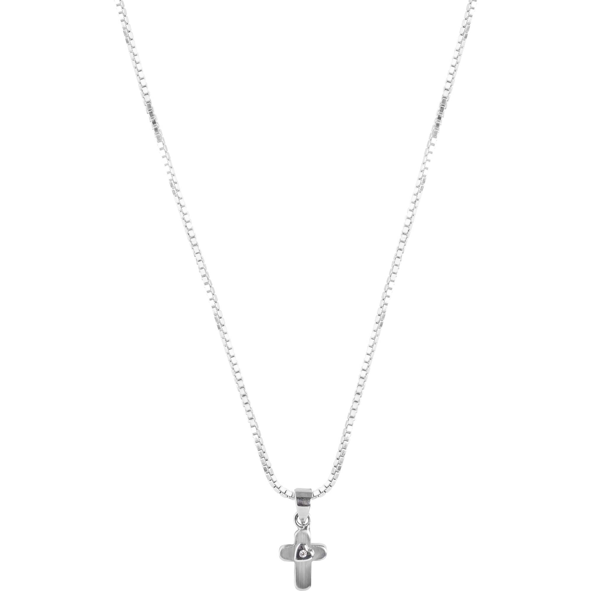 Brooklyn Cross Necklace - Box Chain
