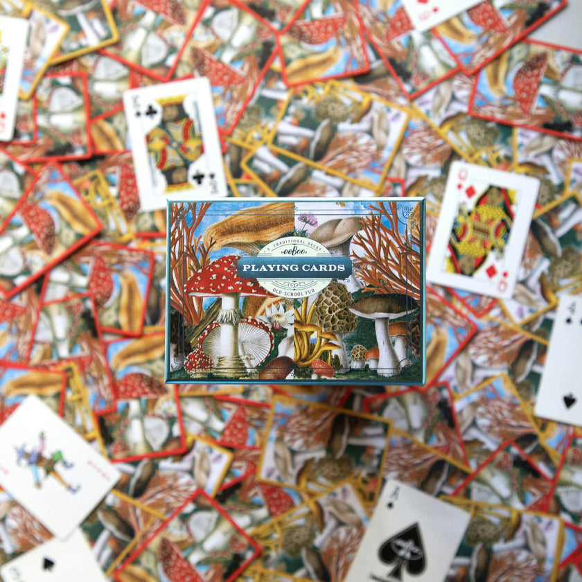 Piece & Love: Mushroom Playing Cards