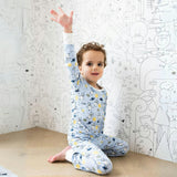 Print Long Sleeve Pajamas