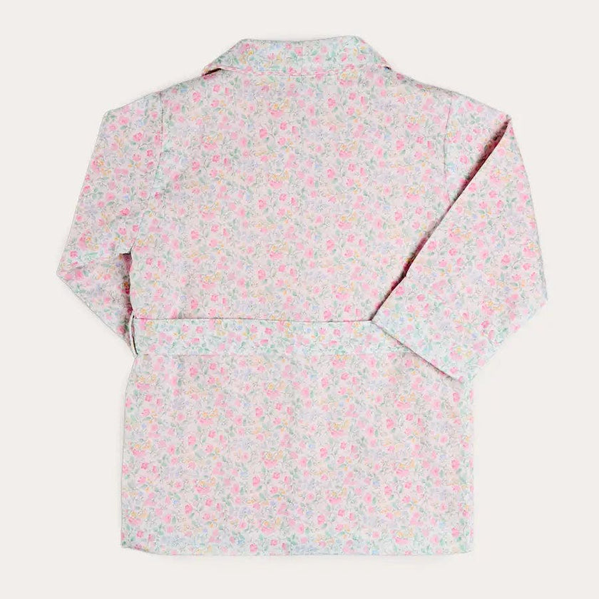 Harriet Floral Light Weight Dressing Gown in Pink (2- 10yrs)