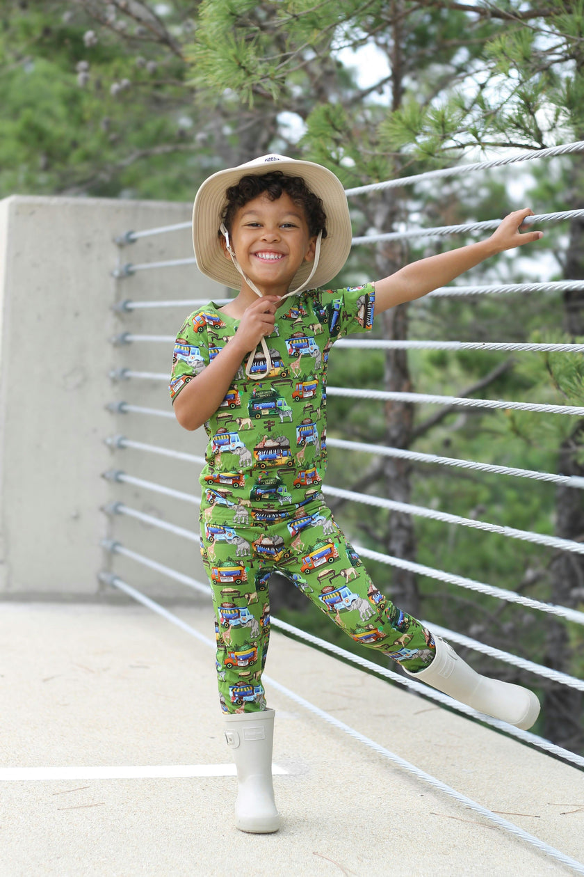 Wild Card Short Sleeve Pajama Set