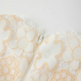 Haley Embroidered Frill Maxi Dress