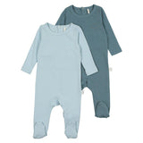 2 Pack Footies-Blue