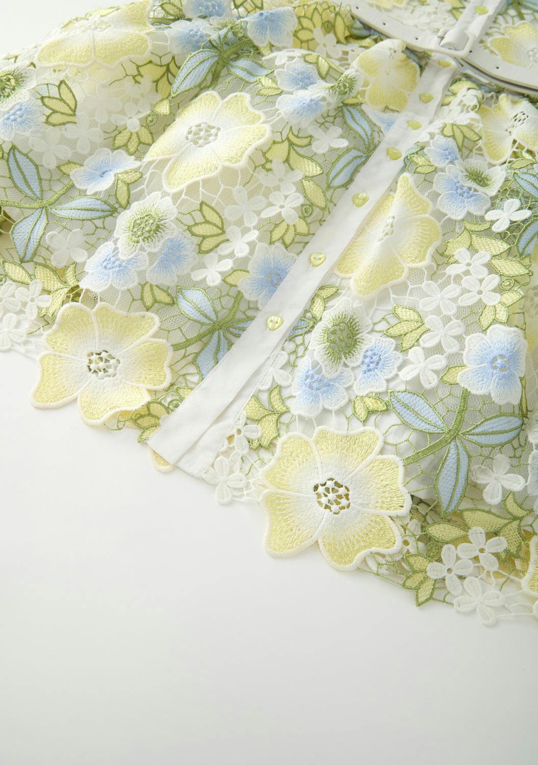 Vienna Embroidered Mini Dress