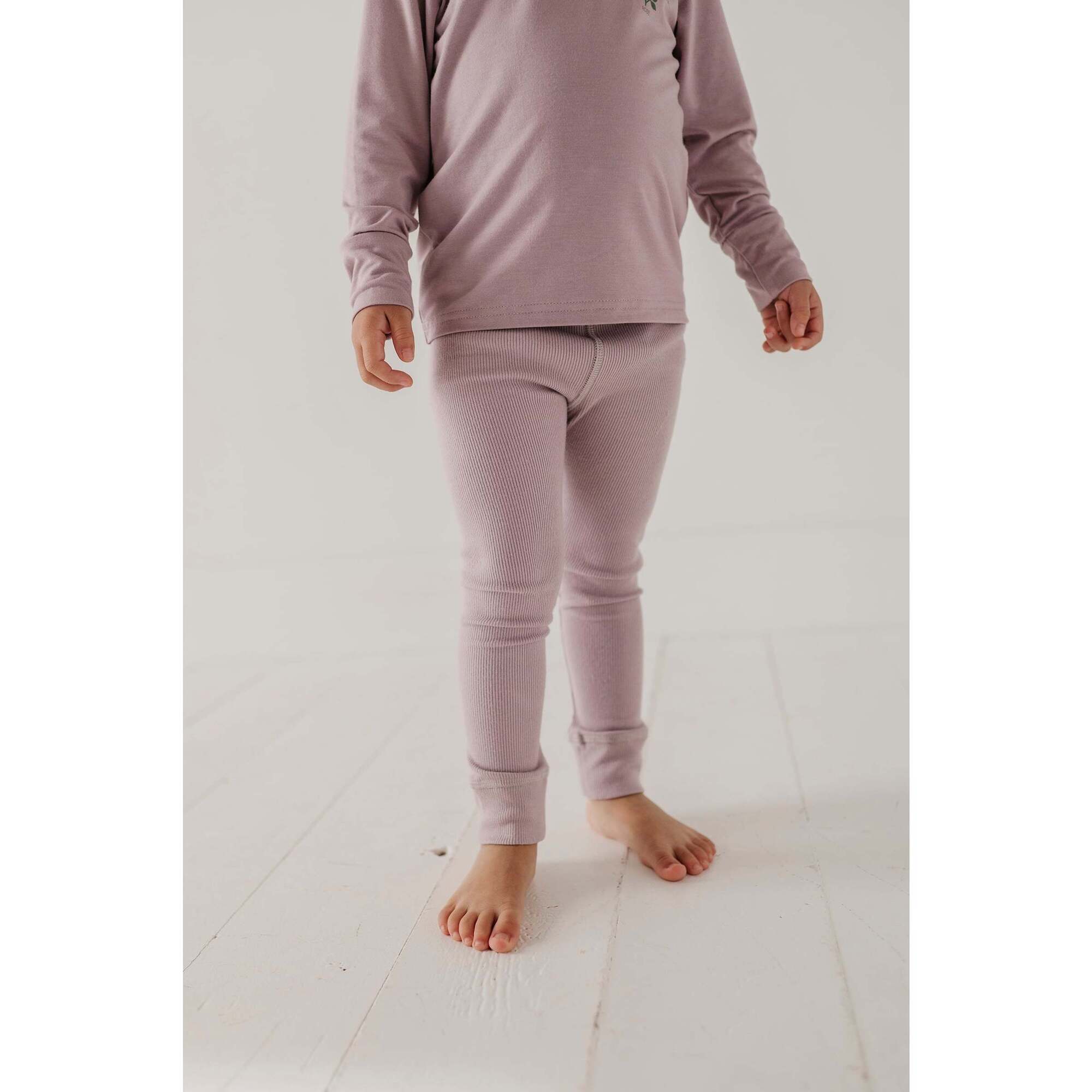 Ribbed Leggings Misty Rose