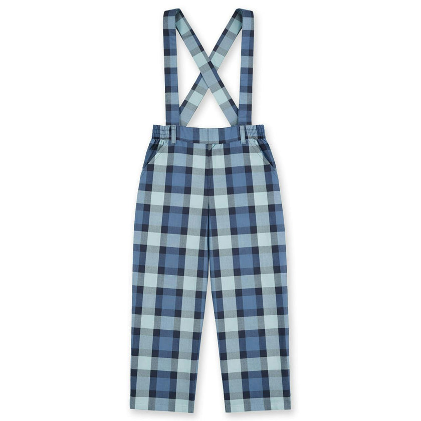 Plaid Pant with Removable Suspenders