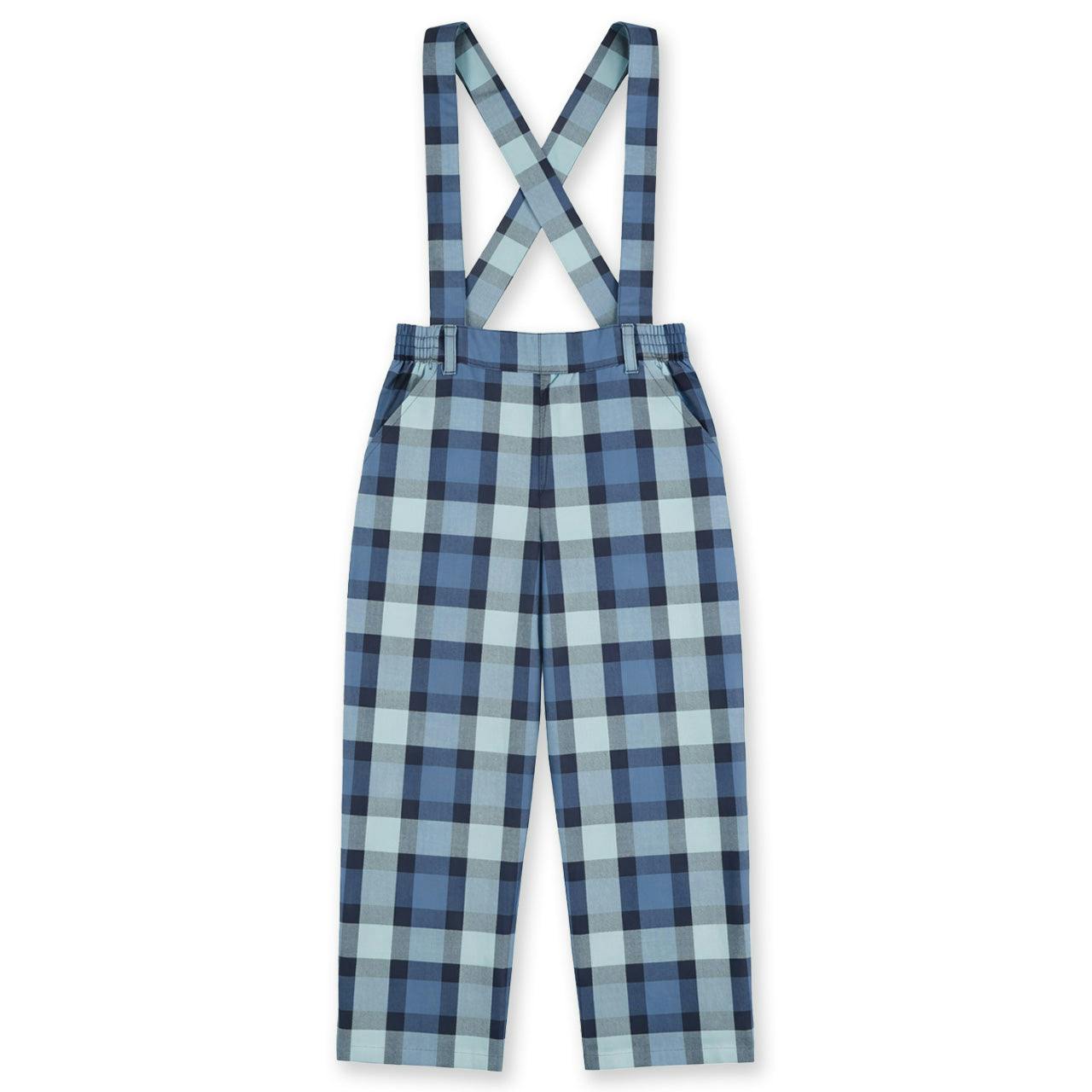 Plaid Pant with Removable Suspenders