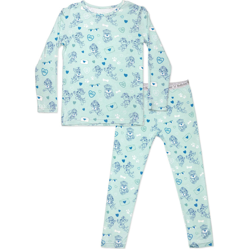 PAW Patrol: Valentine's Blue Bamboo Kids Pajamas