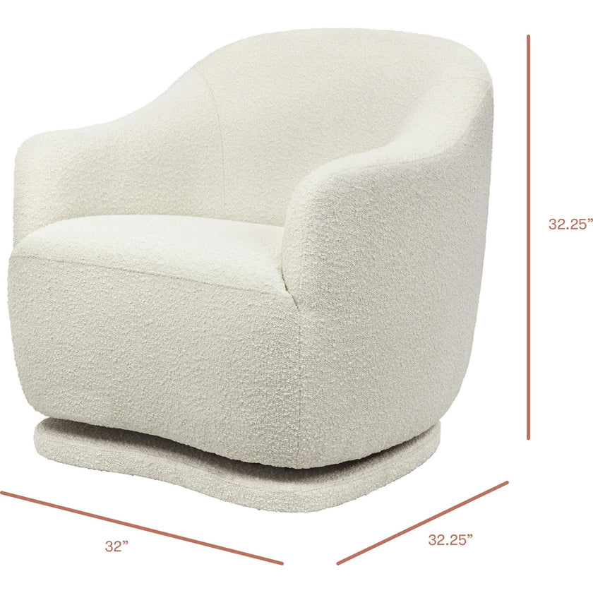 Foy Glider In Boucle In Ivory Boucle