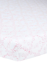 Pink Bears Trellace Crib Sheets