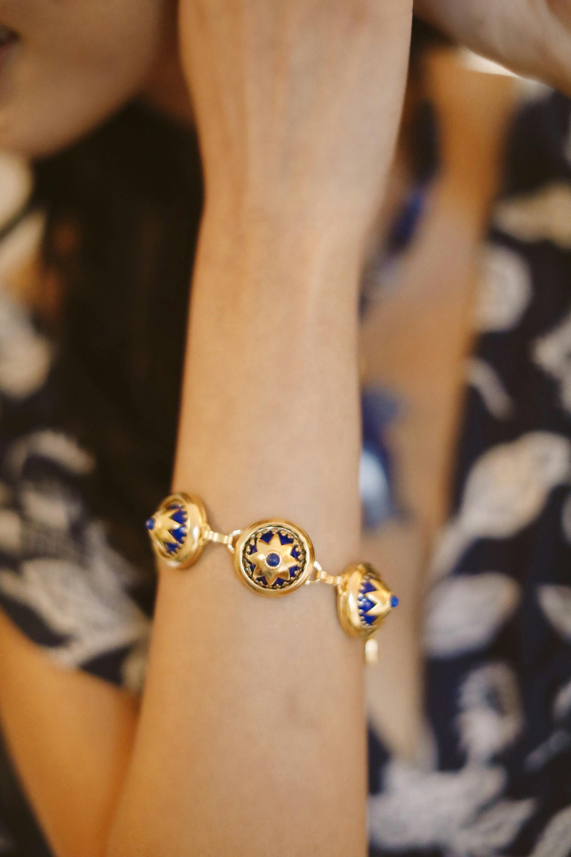 Indigo Bubble Bracelet