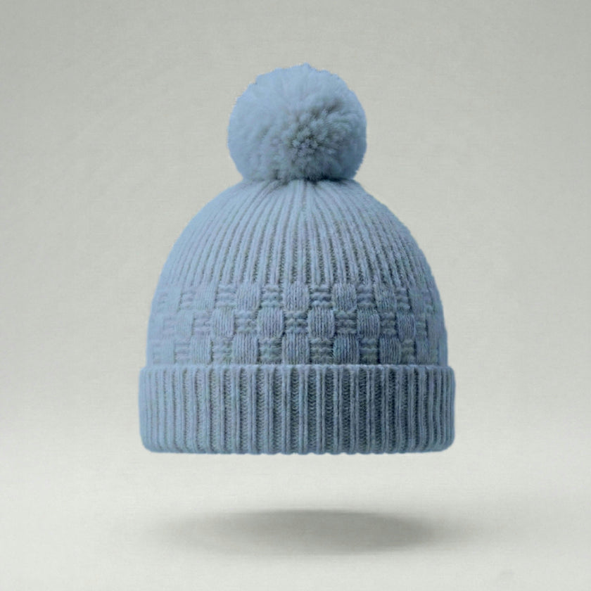 The Aspen Cashmere Baby Beanie | Sky