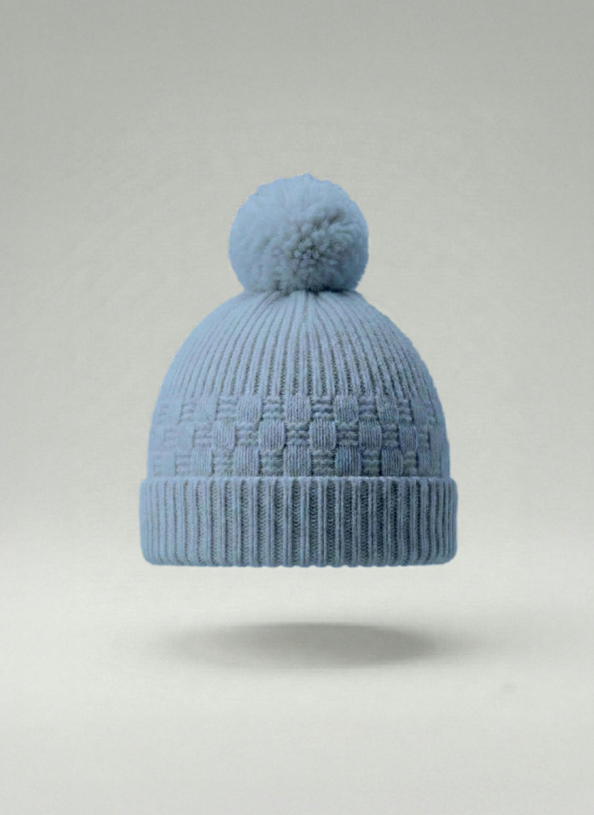 The Aspen Cashmere Baby Beanie | Sky