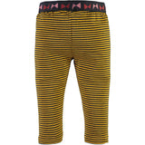 Striped Contrast Waistband Leggings