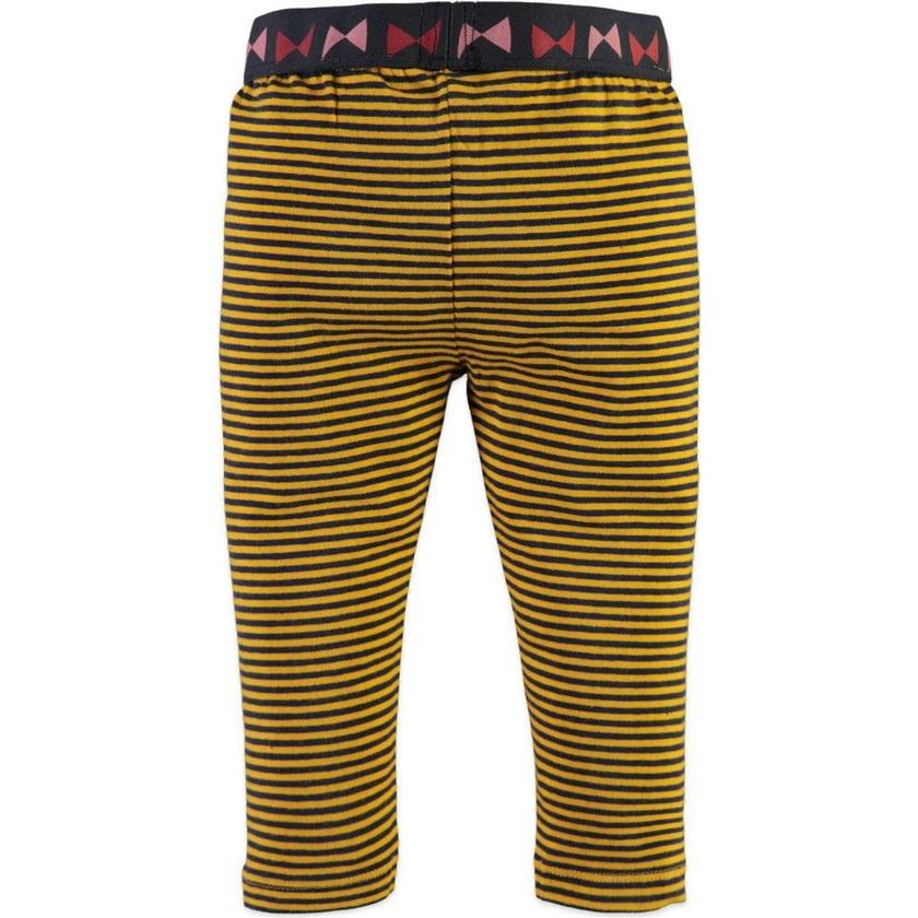 Striped Contrast Waistband Leggings