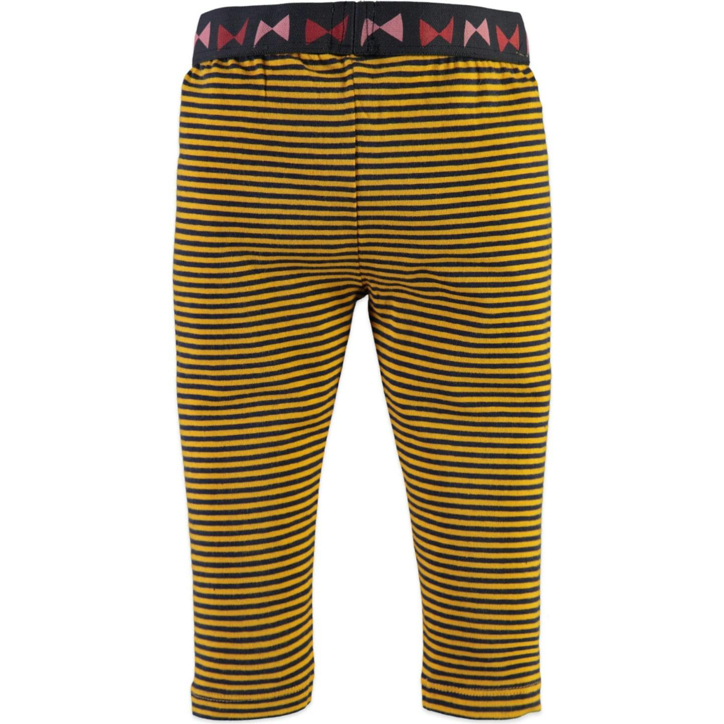 Striped Contrast Waistband Leggings