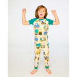 Organic Cotton Two-Piece Pajamas Set, Grey