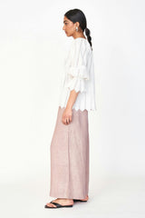 Seville Top in White Vine Eyelet