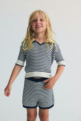 Azalea Short Summer Midnight Mini Knit Stripes