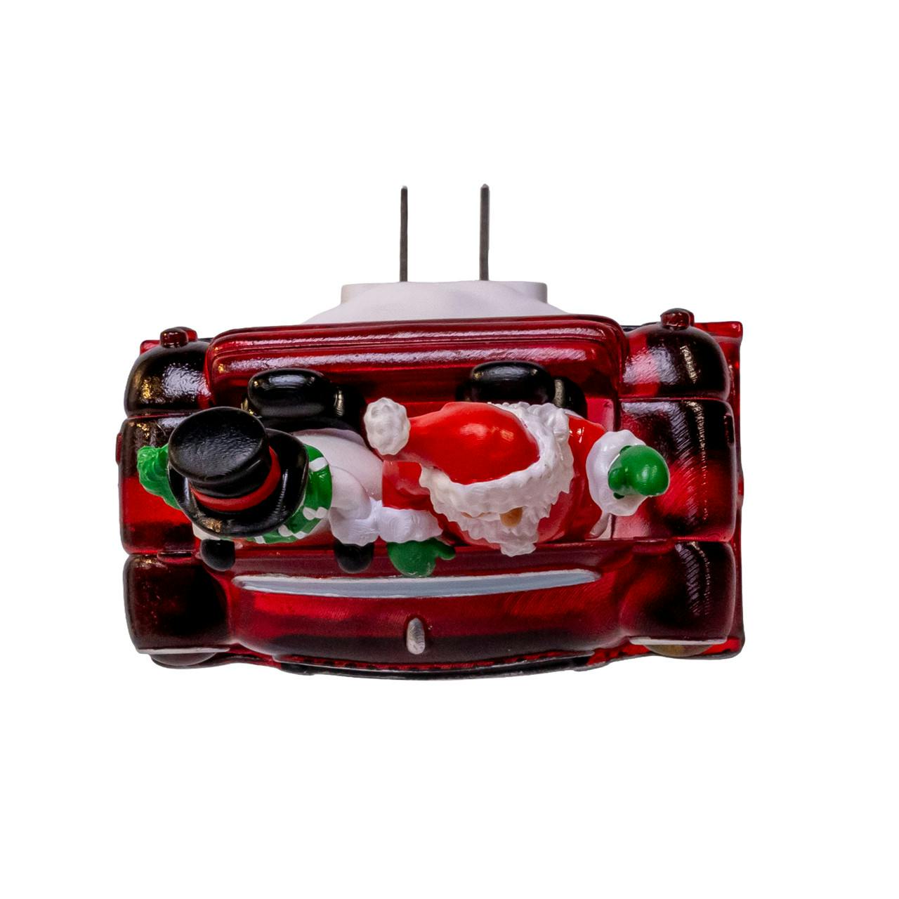Kurt Adler Snowman & Santa With Car LED Night Light