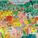 Giant Puzzle: USA Map - 48 Piece