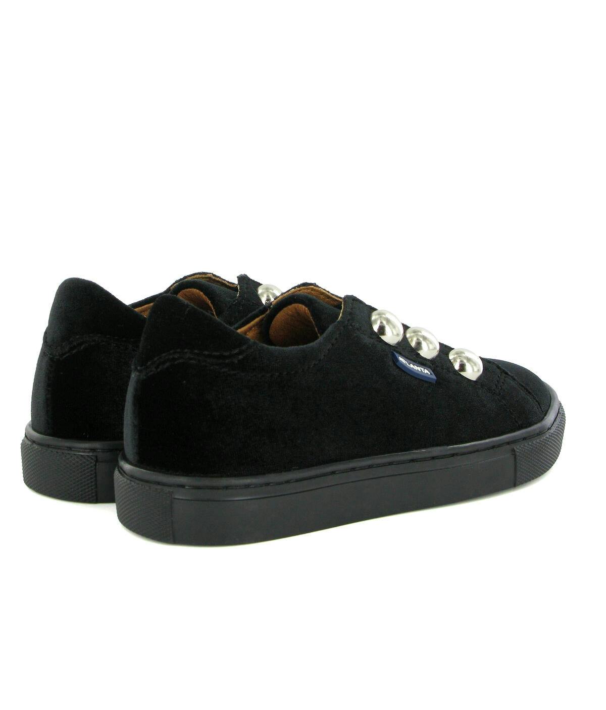 Velvet Slip On Sneaker, Black