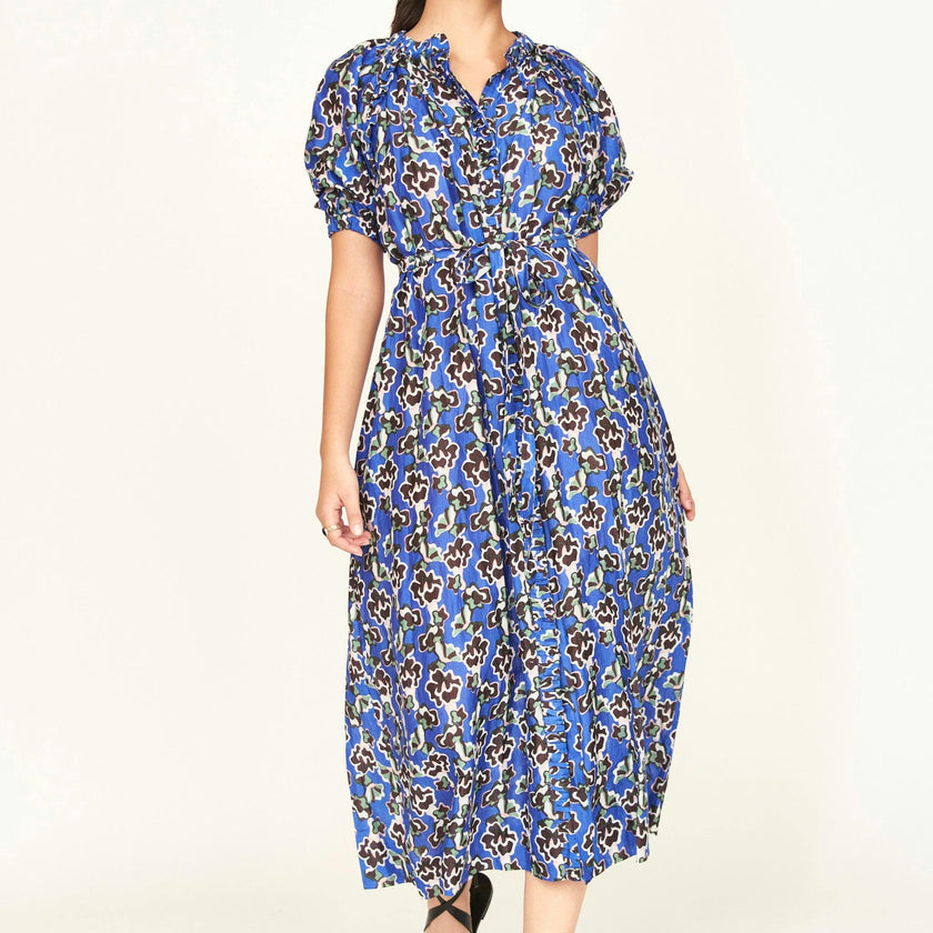 Somerset Dress in Lapis Wildflower
