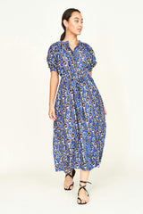 Somerset Dress in Lapis Wildflower