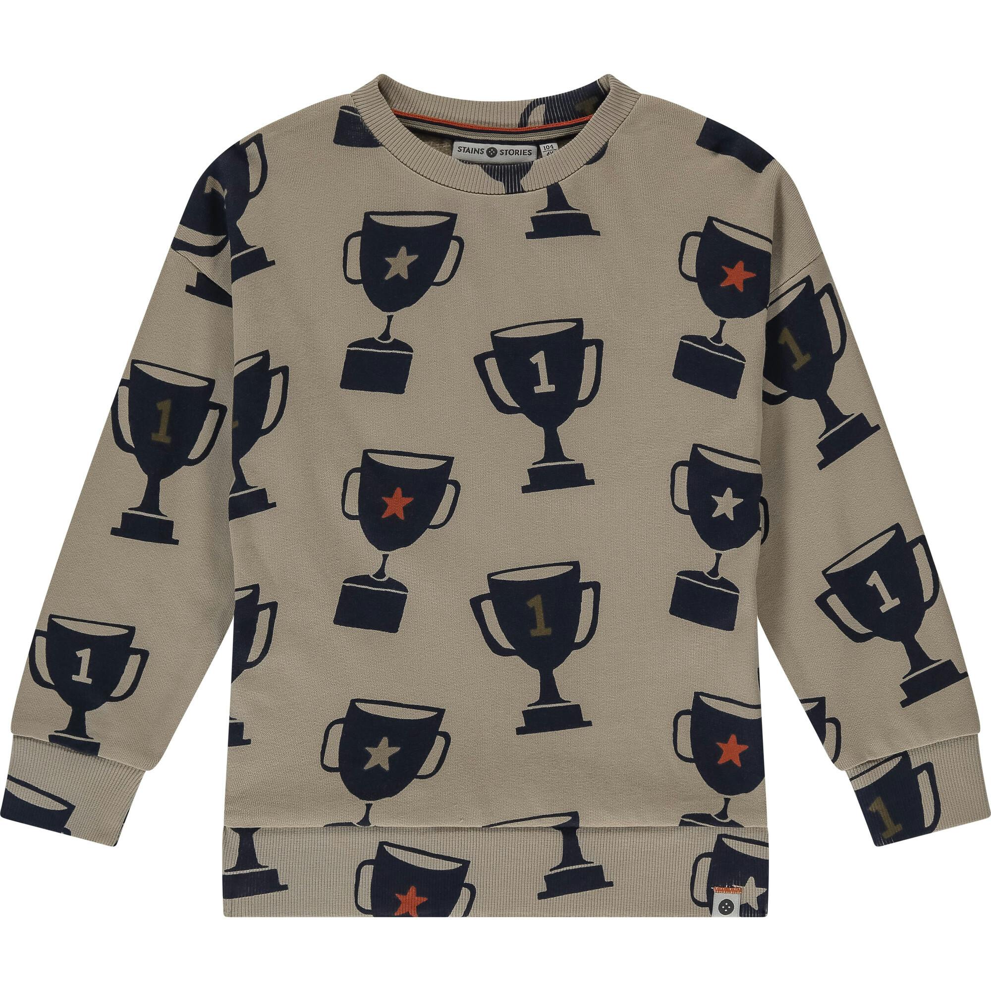 Allover Trophy Graphic Sweatshirt