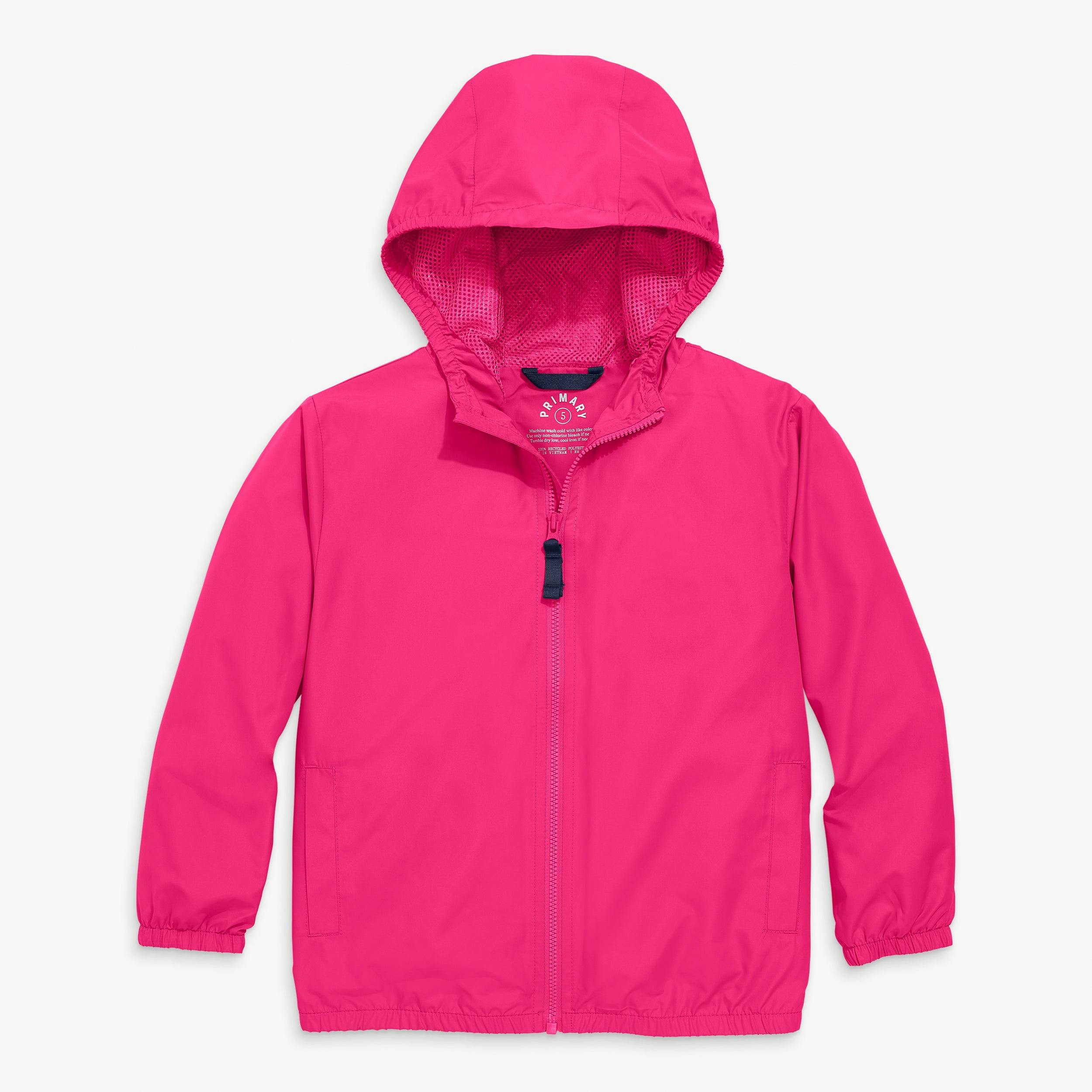 Kids packable windbreaker