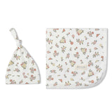 Organic Swaddle Blanket & Hat Set