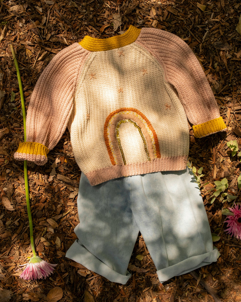 Rainbow Cardigan in Multicolor
