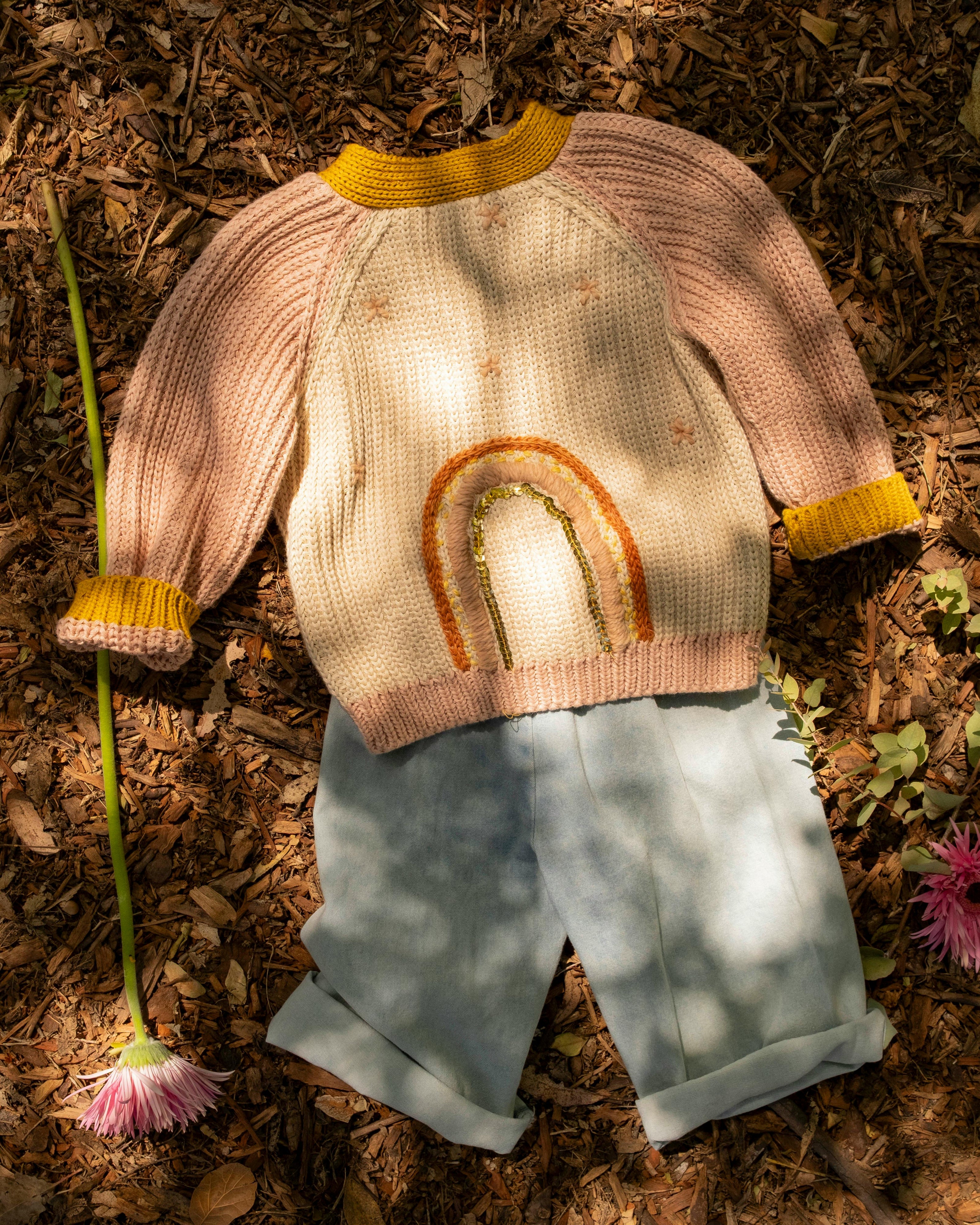 Rainbow Cardigan in Multicolor