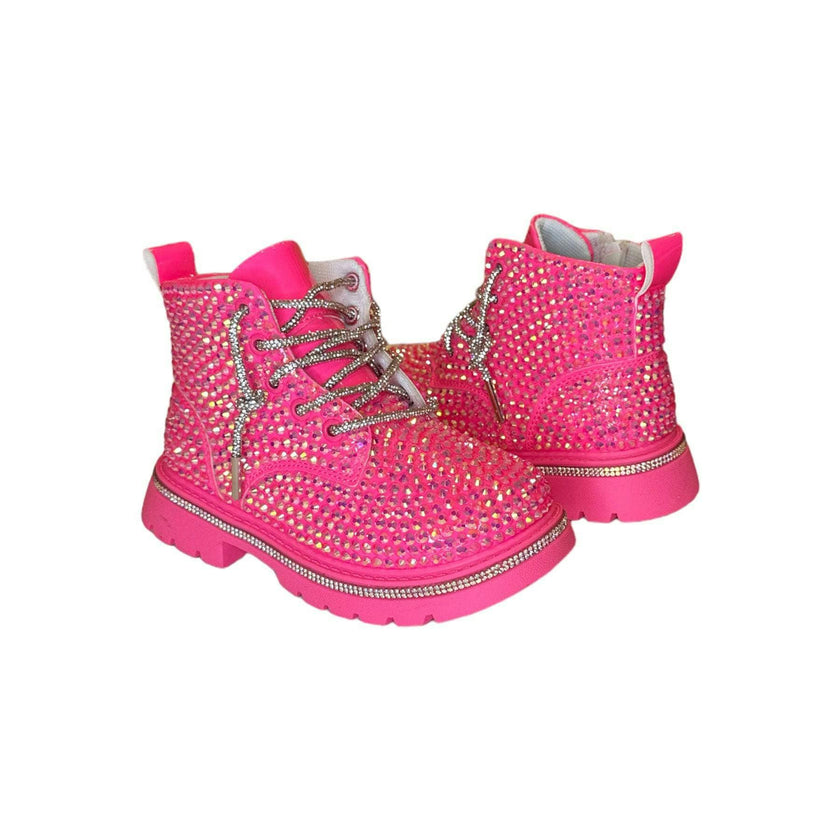 Hot Pink Sparkle Boots