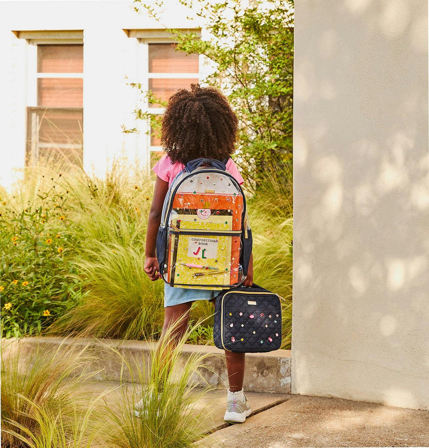 Denim and Gems Clear Backpack