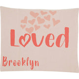 Custom Personalized Baby Sustainable Knit Throw Blanket - Loved Personalized Blanket