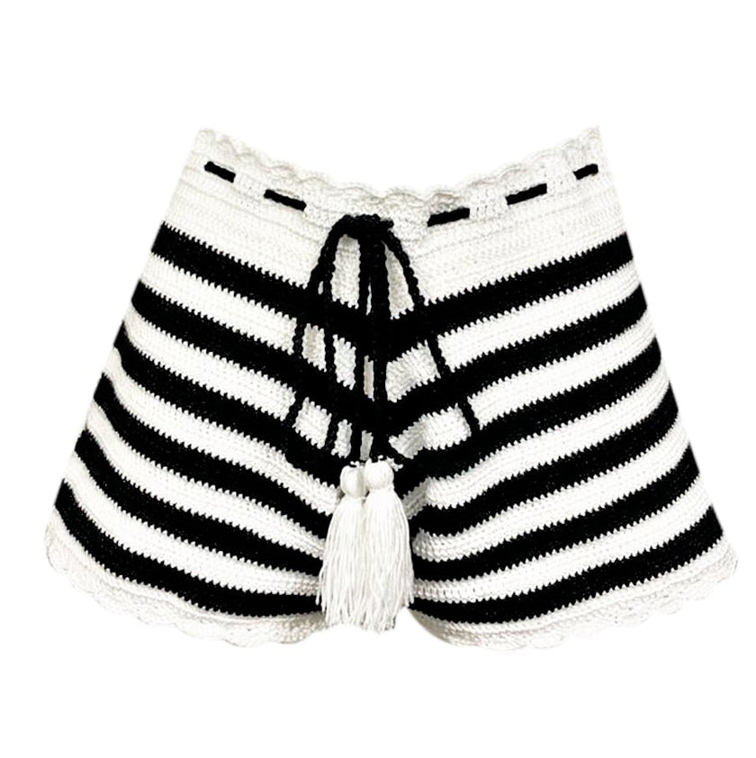 Pia Hand-Crochet Drawstring Short