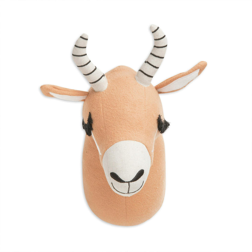 Kendi Antelope Plush Head Wall Decor