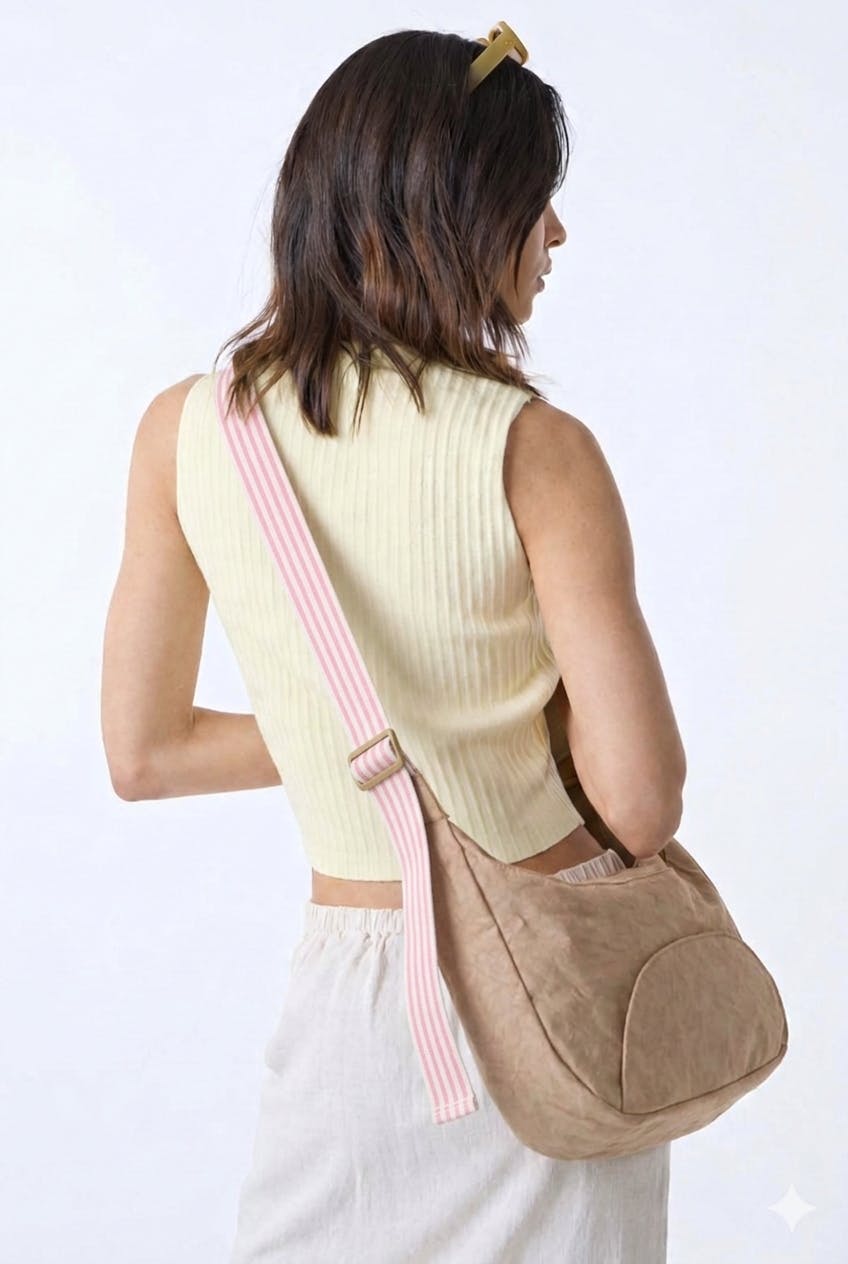 PARK BAG STRAP - Pink Stripe