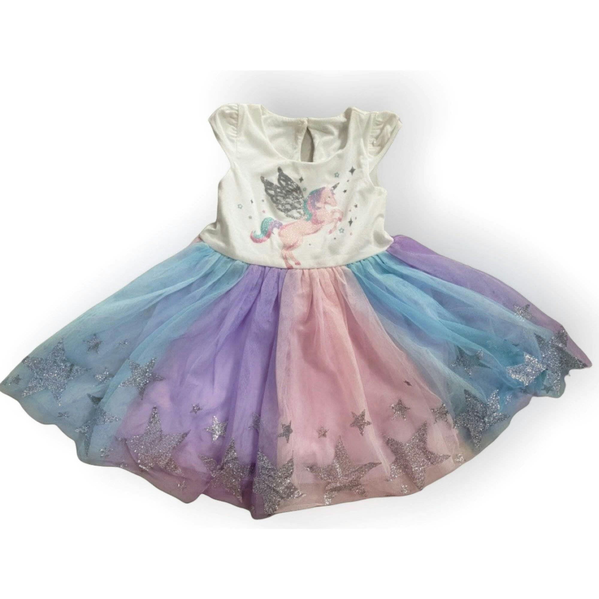 Glitter Wing Unicorn Pastel Dress