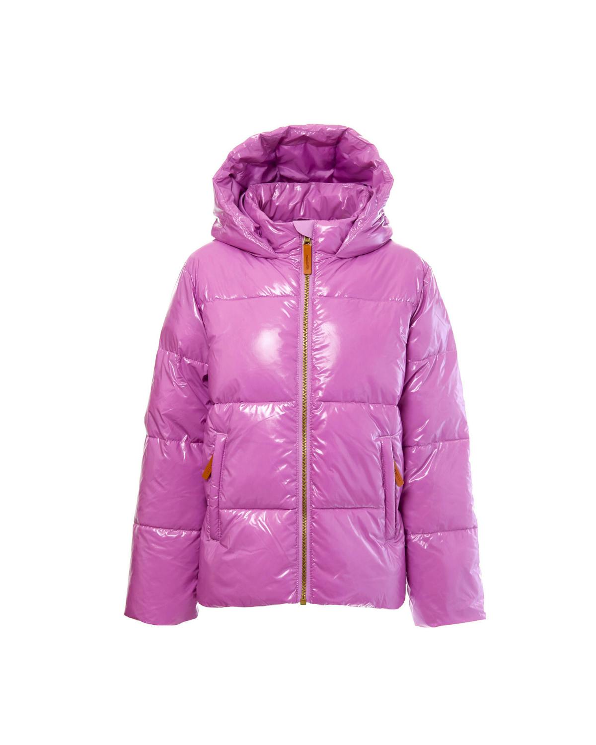 Women's Ultra Puff Coat in Hi-Gloss Pink Lavender