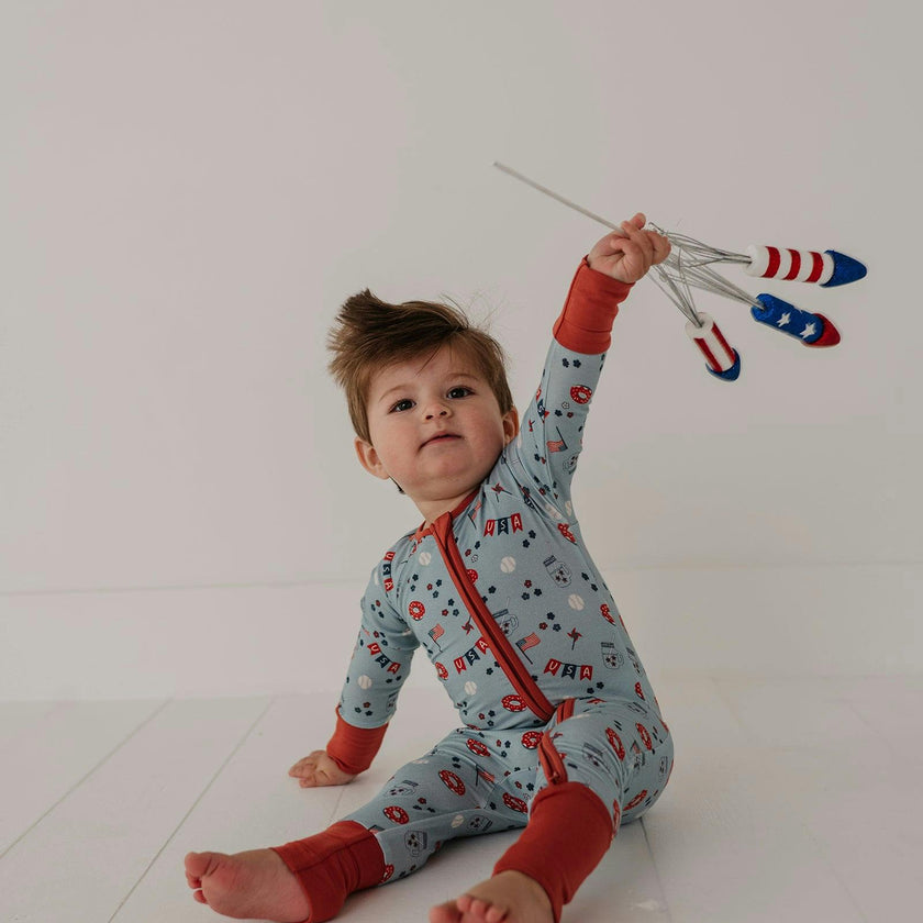 Baby Girl Long Sleeve Zip Romper in Summer USA