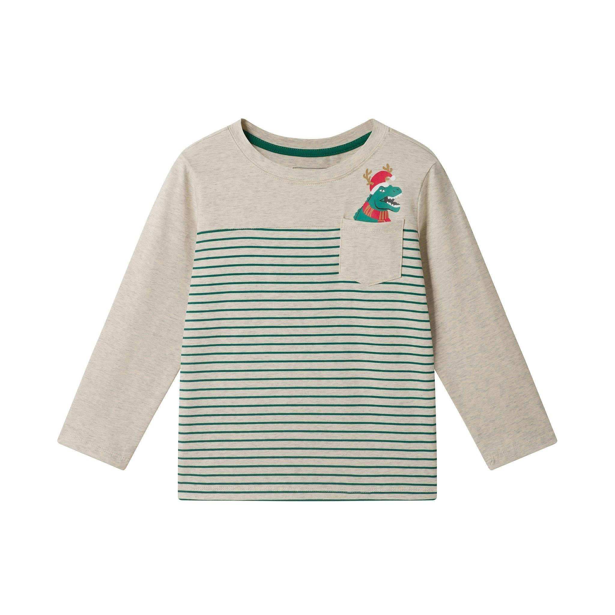 Playful Pocket Tee | Holiday Dino