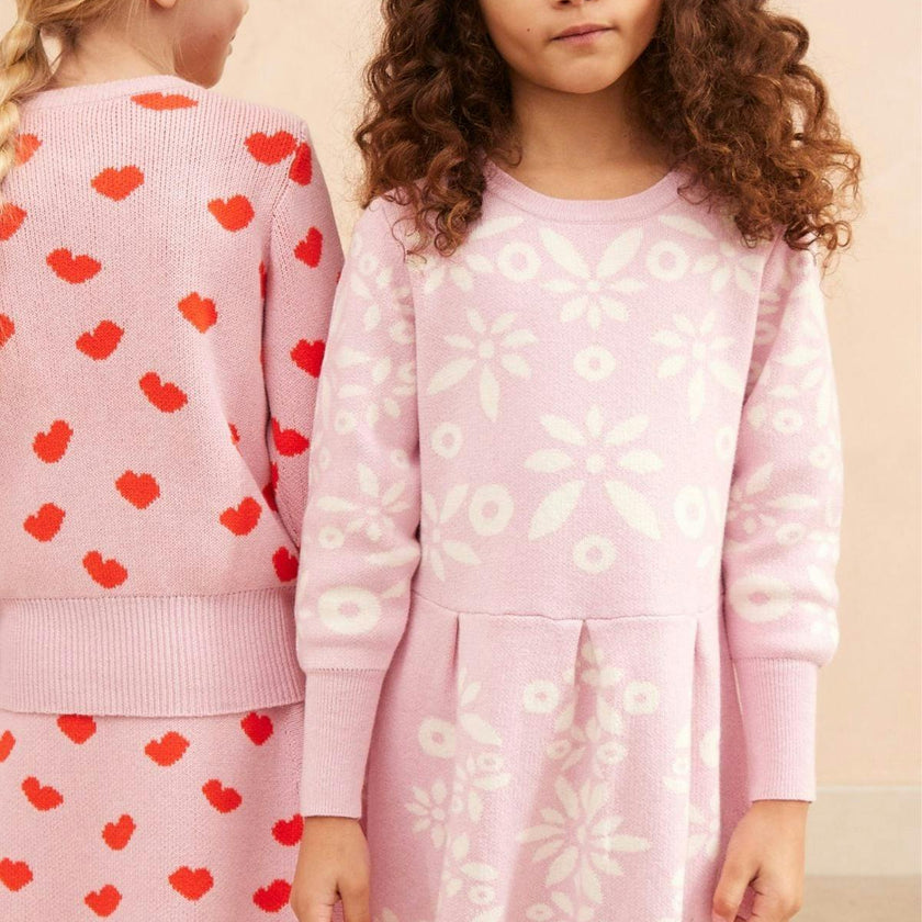 Snowflake Blossom Dress | Bubble Gum
