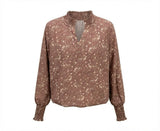 Elizabeth Top Brown Sugar Blooms
