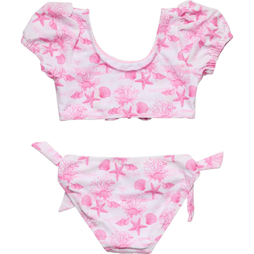 Pink Lagoon Puff Sleeve Bikini
