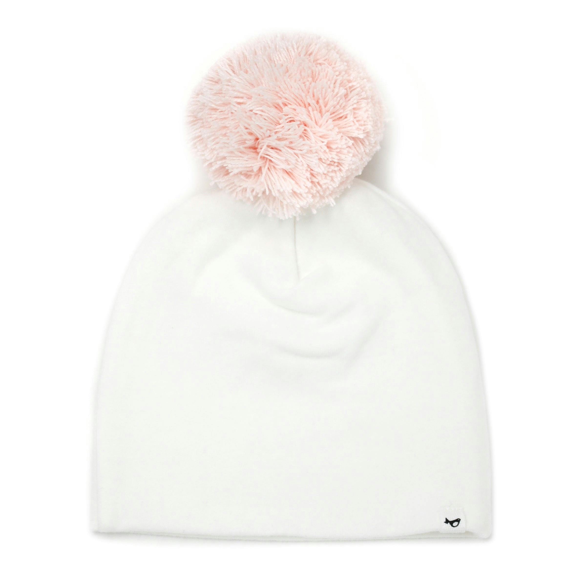 Pale Pink Pom Hat