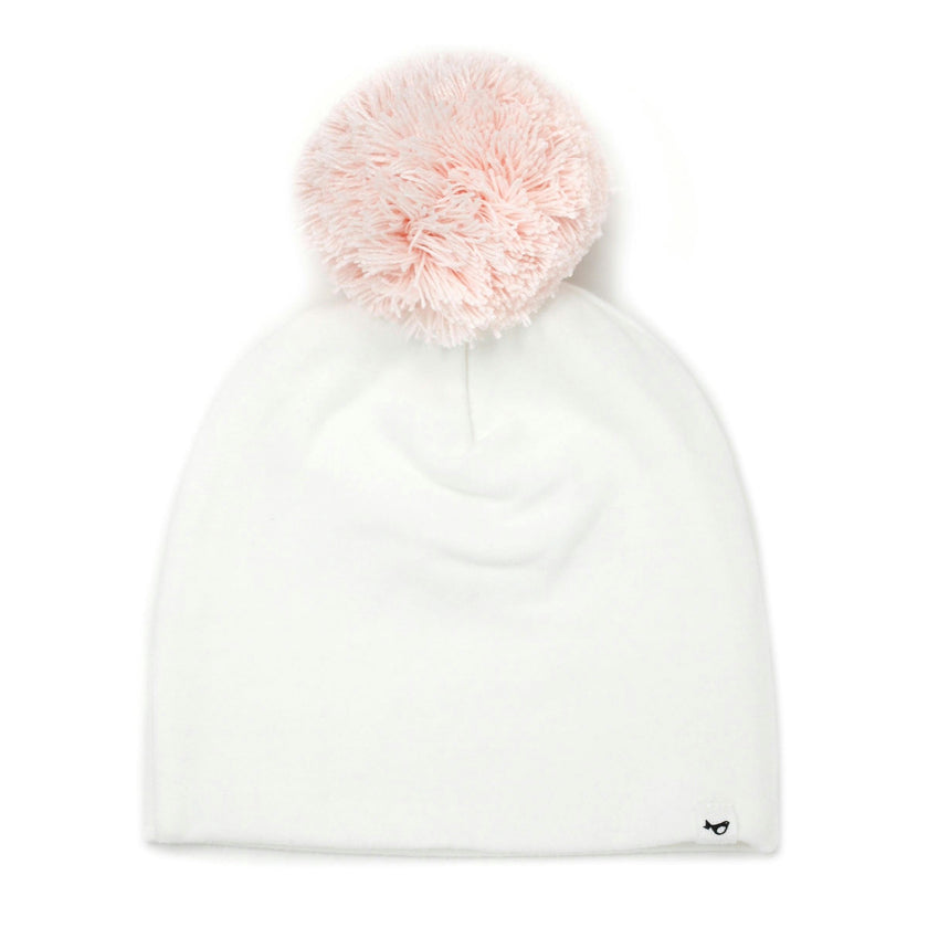 Pale Pink Pom Hat